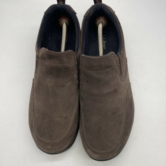 LL Bean Mens Hiking Slip On Moc Loafers Shoes Brown Size 11.5M